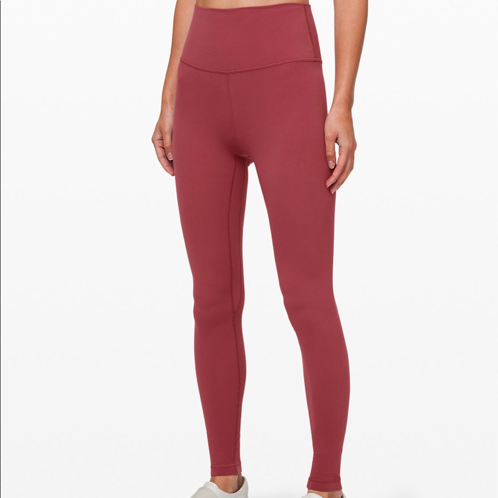 NWT Lululemon Aligns 28" Chianti